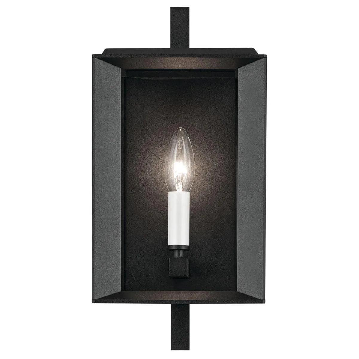 Kroft 14 In 1-Light Outdoor Wall Light, Black Finish - Bees Lighting