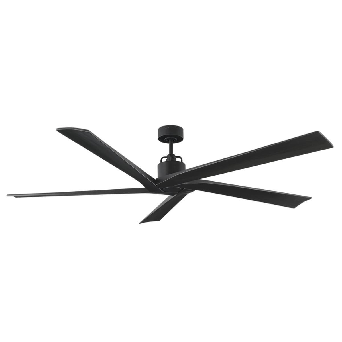 Aspen 70 Inch Ceiling Fan with Remote, Midnight Black Finish - Bees Lighting