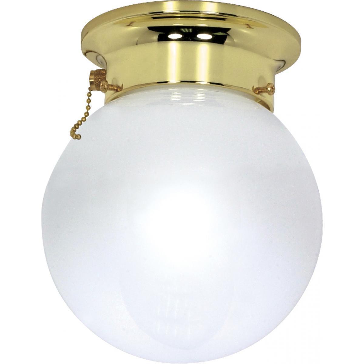 6 in. Semi Flush Mount Light 120V Polished Brass finish - Bees Lighting