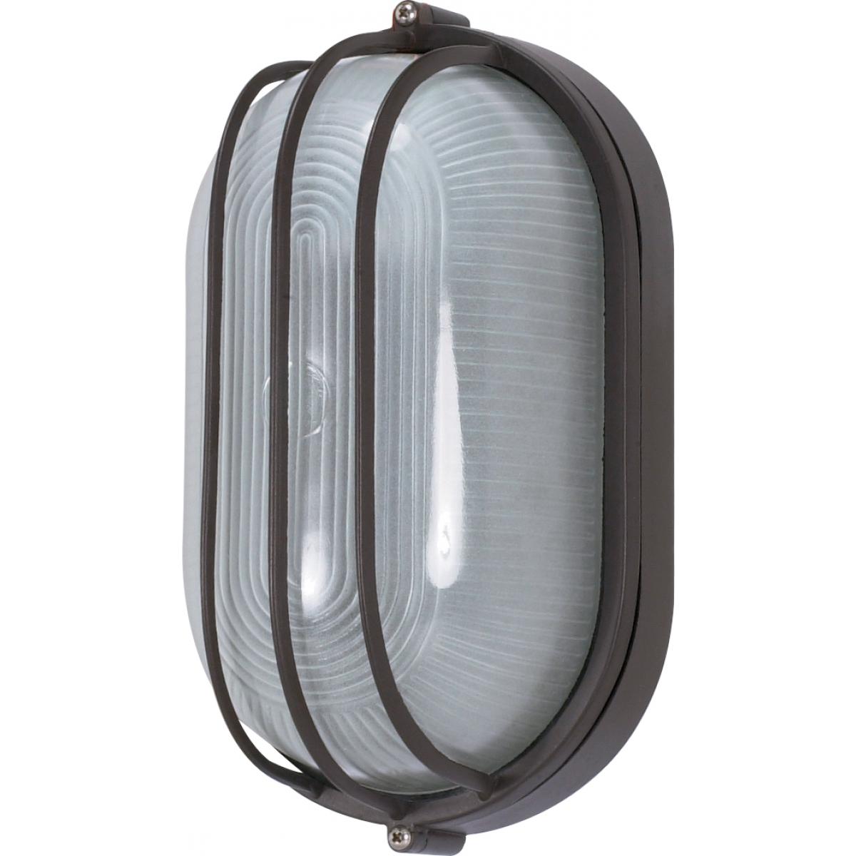 10 In. Outdoor Bulkhead Light 120V Bronze finish