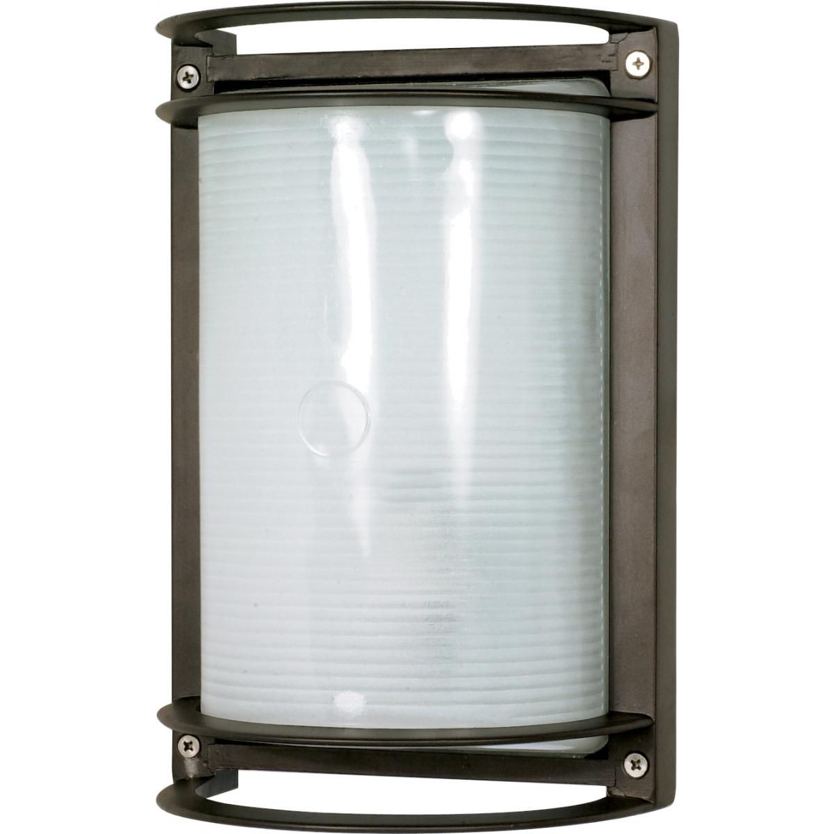 10" Rectangular Bulkhead Lantern, Architectural Bronze