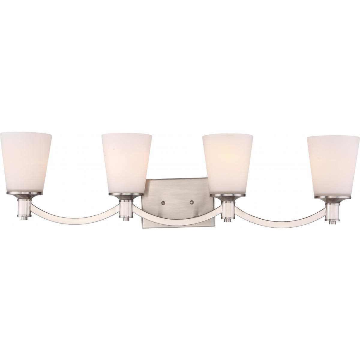 Laguna 33 in. 4 Lights Vanity Light Nickel Finish