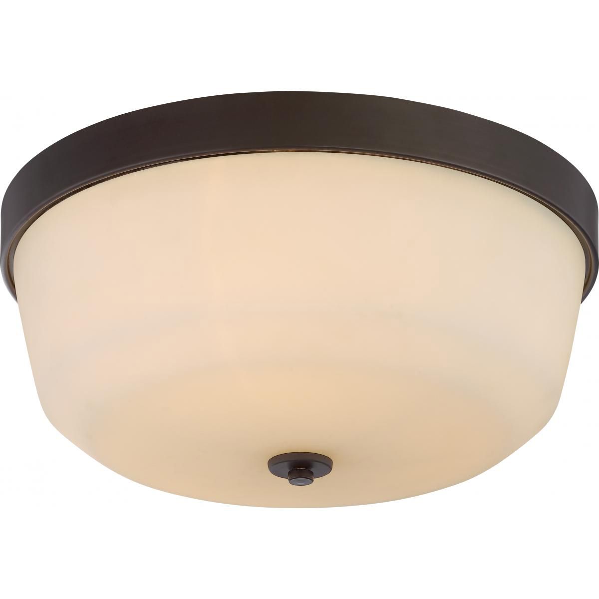 Laguna 15 in. 3 Lights Flush Mount Light Aged Bronze Finish - Bees Lighting