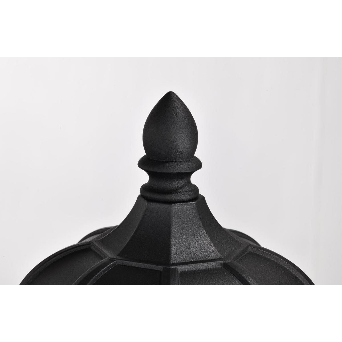 East River 20" Lamp Post, Matte Black Finish