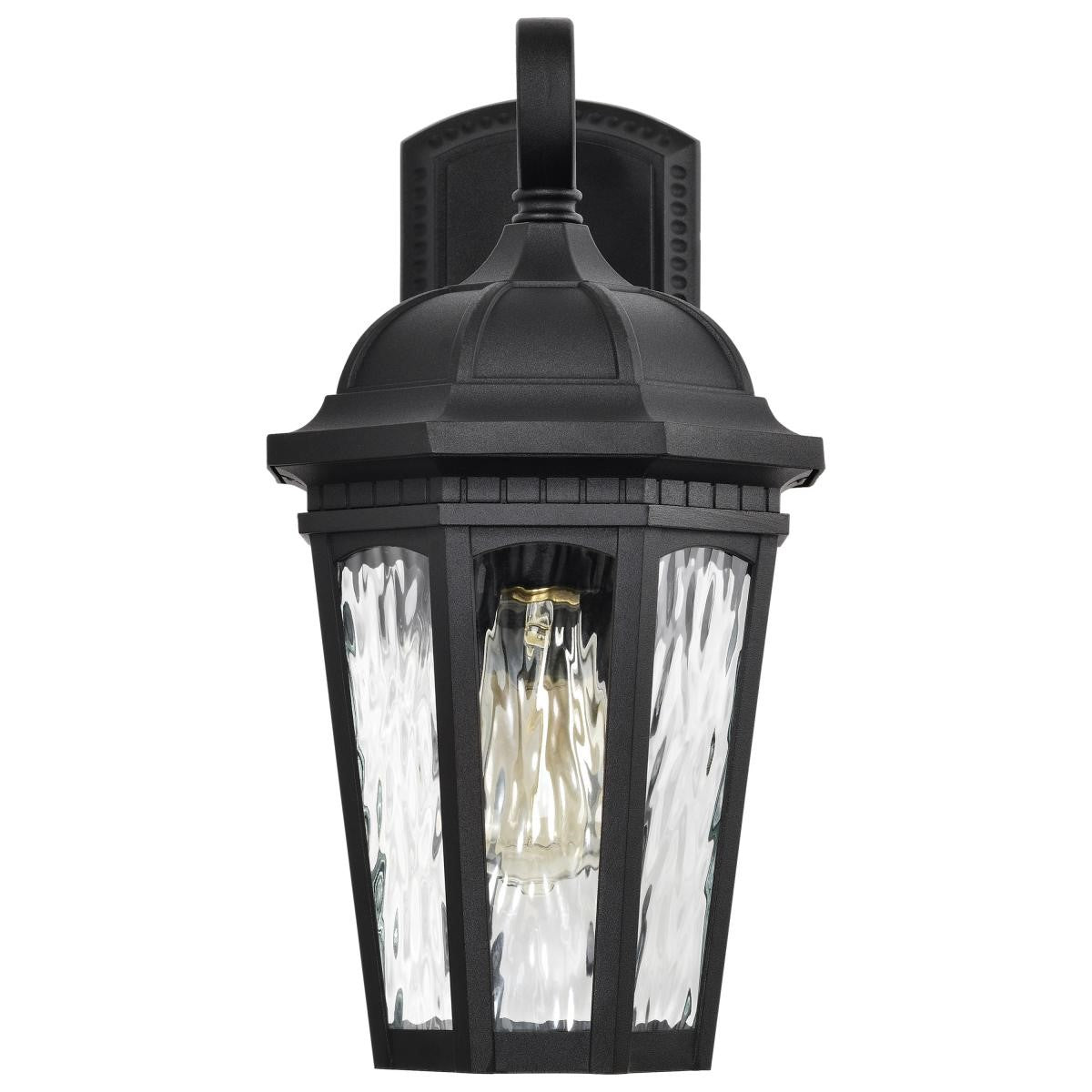 East River 16" Outdoor Wall Light, Matte Black Finish