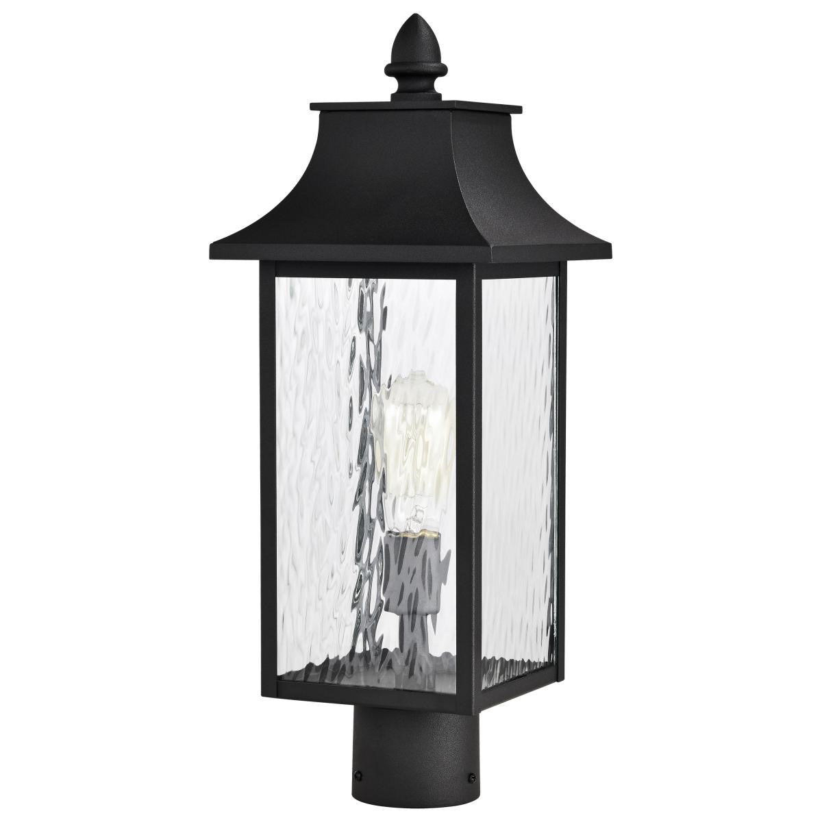 Austen 20" Lamp Post, Matte Black Finish