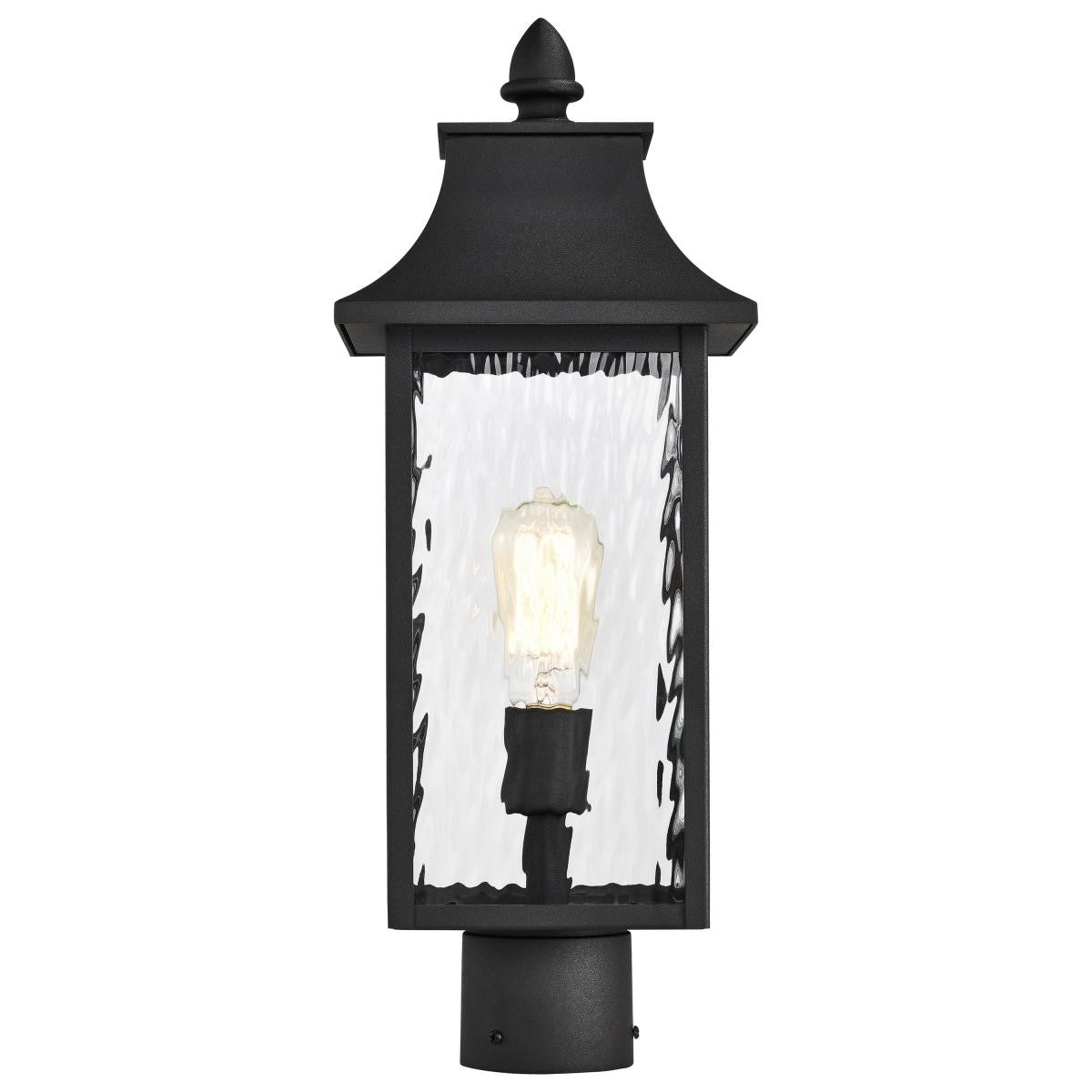 Austen 20" Lamp Post, Matte Black Finish