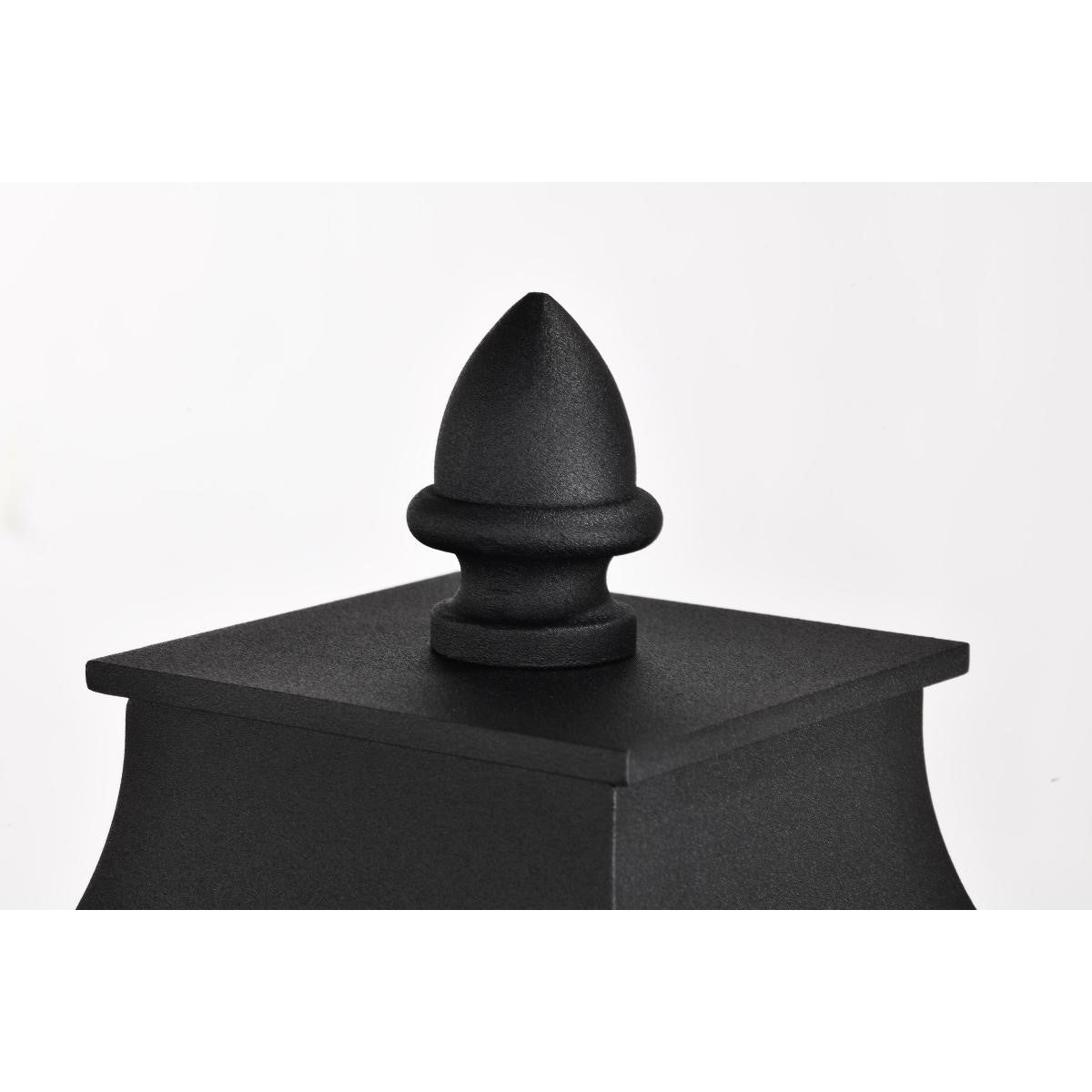 Austen 20" Lamp Post, Matte Black Finish