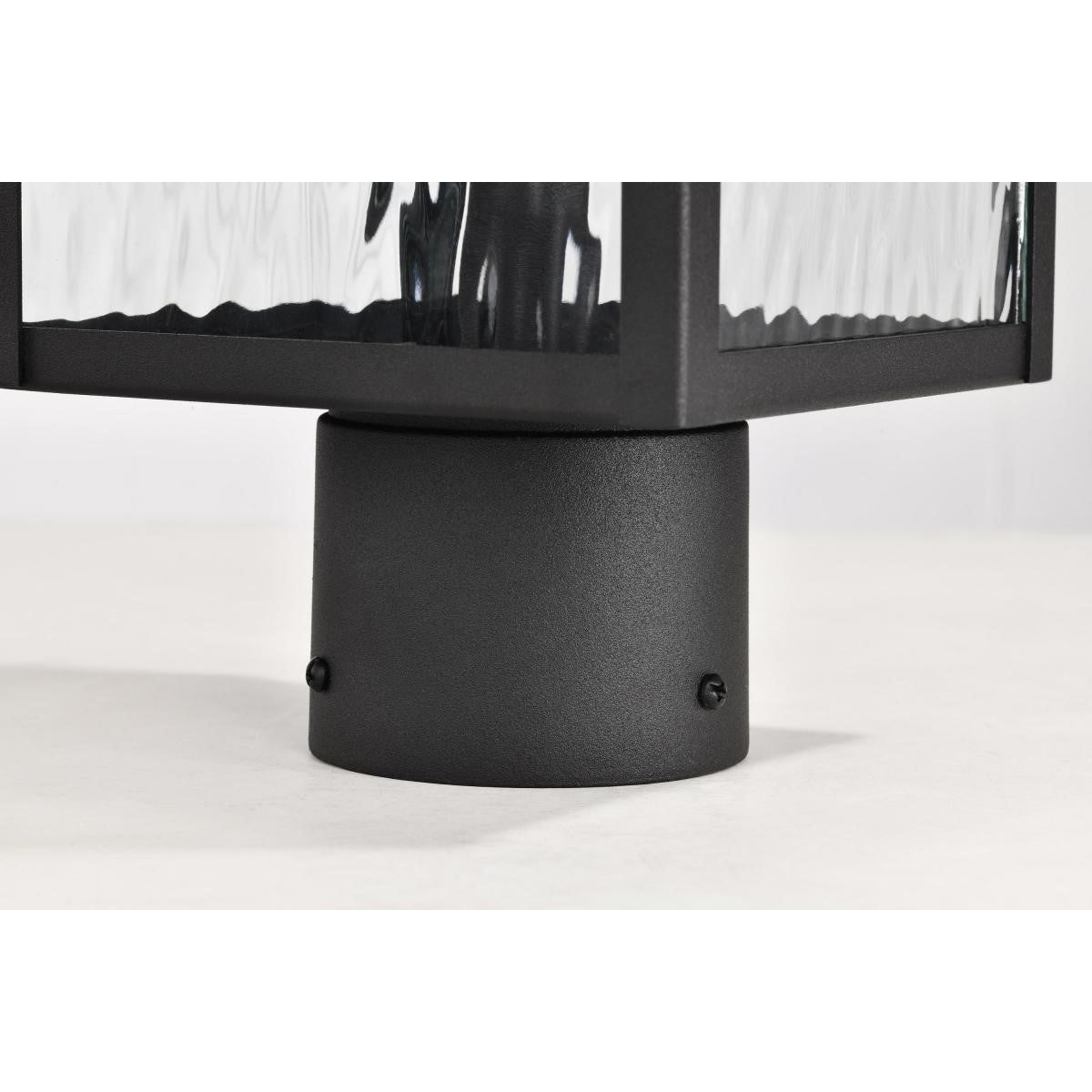 Austen 20" Lamp Post, Matte Black Finish