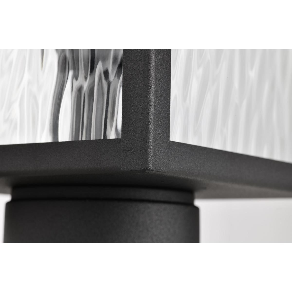 Austen 20" Lamp Post, Matte Black Finish