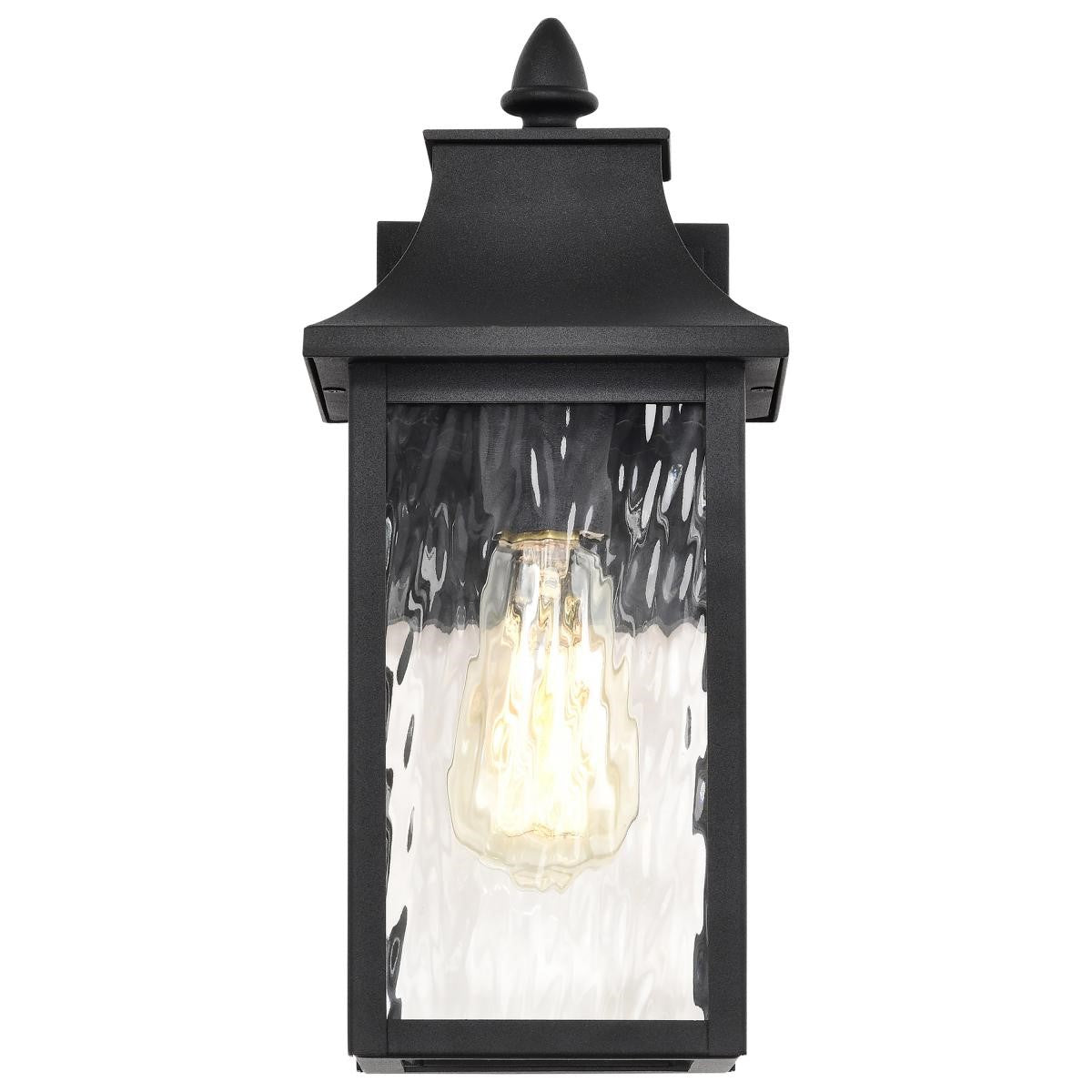 Austen 13" Outdoor Wall Light, Matte Black Finish