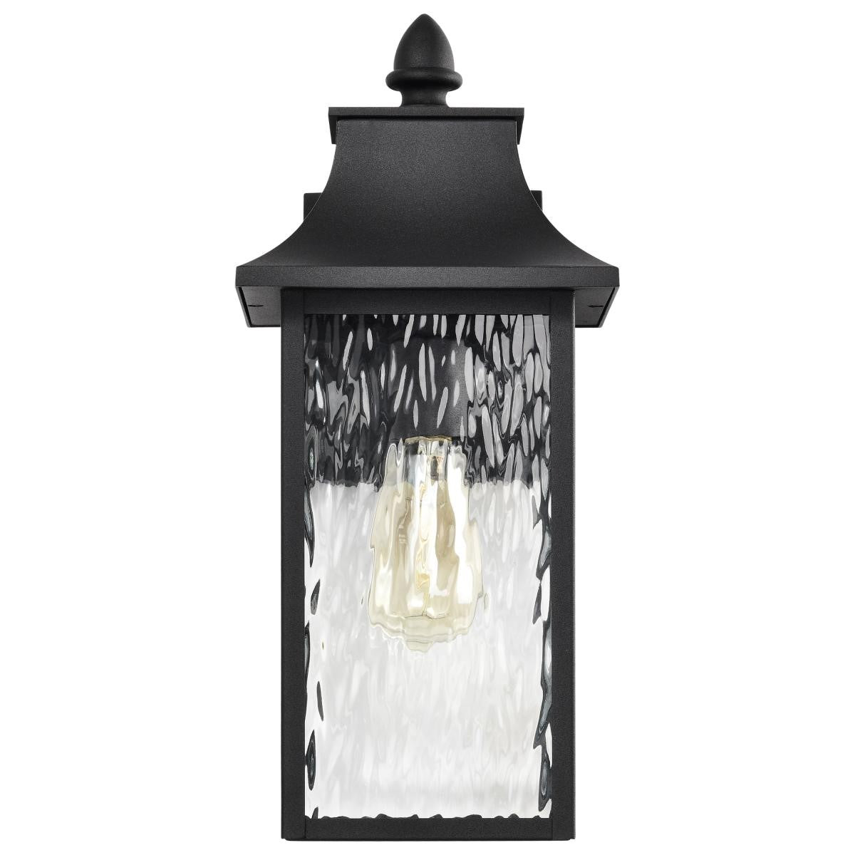 Austen Outdoor Wall Light, Matte Black Finish