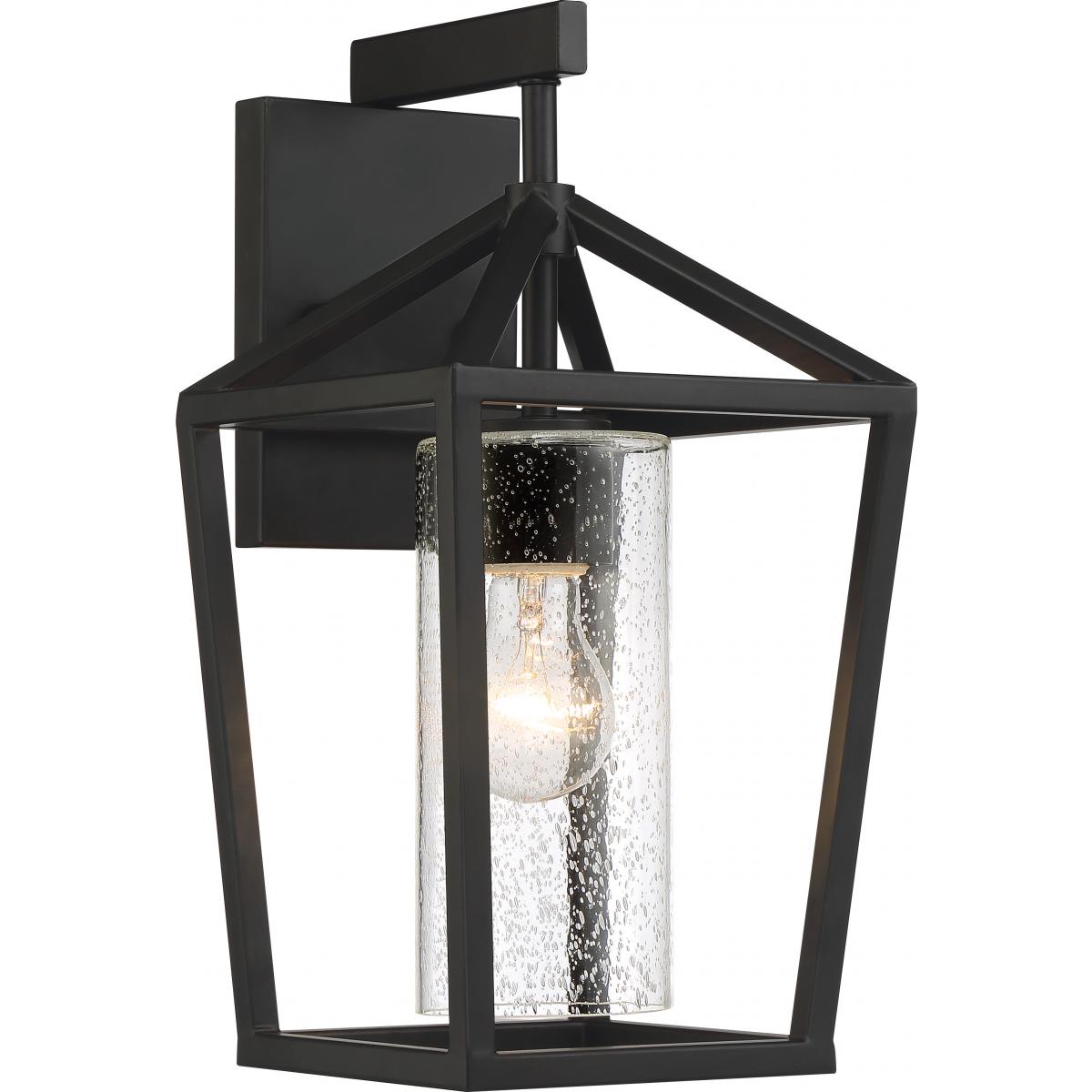 Hopewell 15 In. Outdoor Wall Light Black Finish