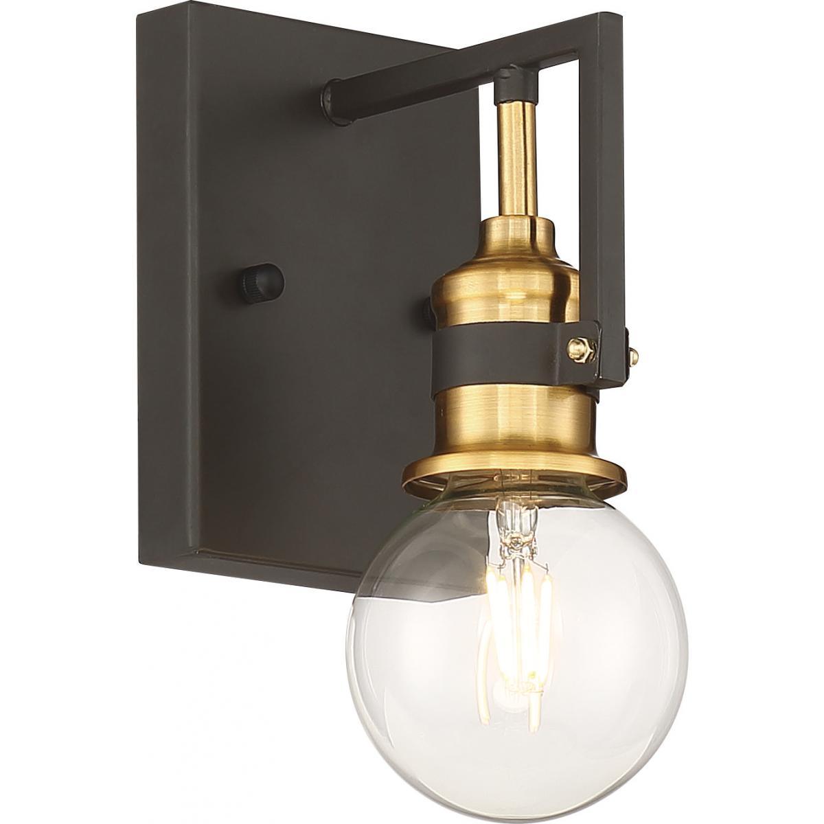 Intention 7 In. Armed Sconce Black Finish - Bees Lighting