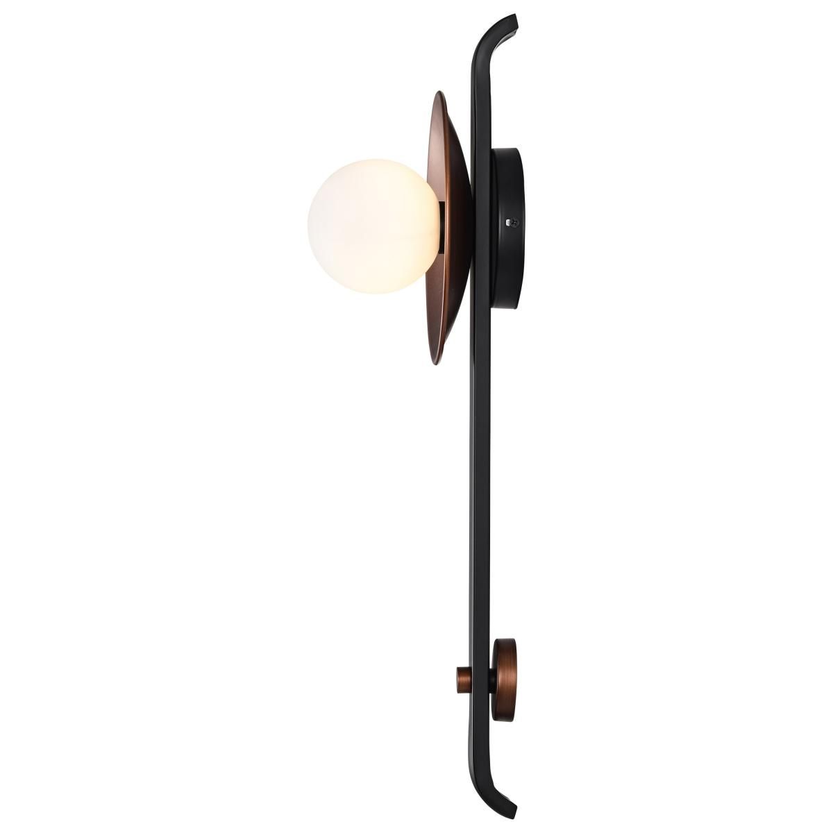 Colby 24 in. Wall Sconce Matte Black and Antique Copper Finish