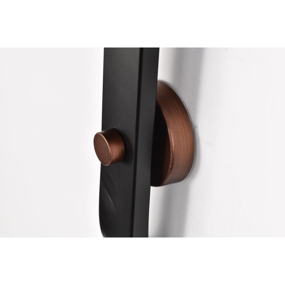 Colby 24 in. Wall Sconce Matte Black and Antique Copper Finish