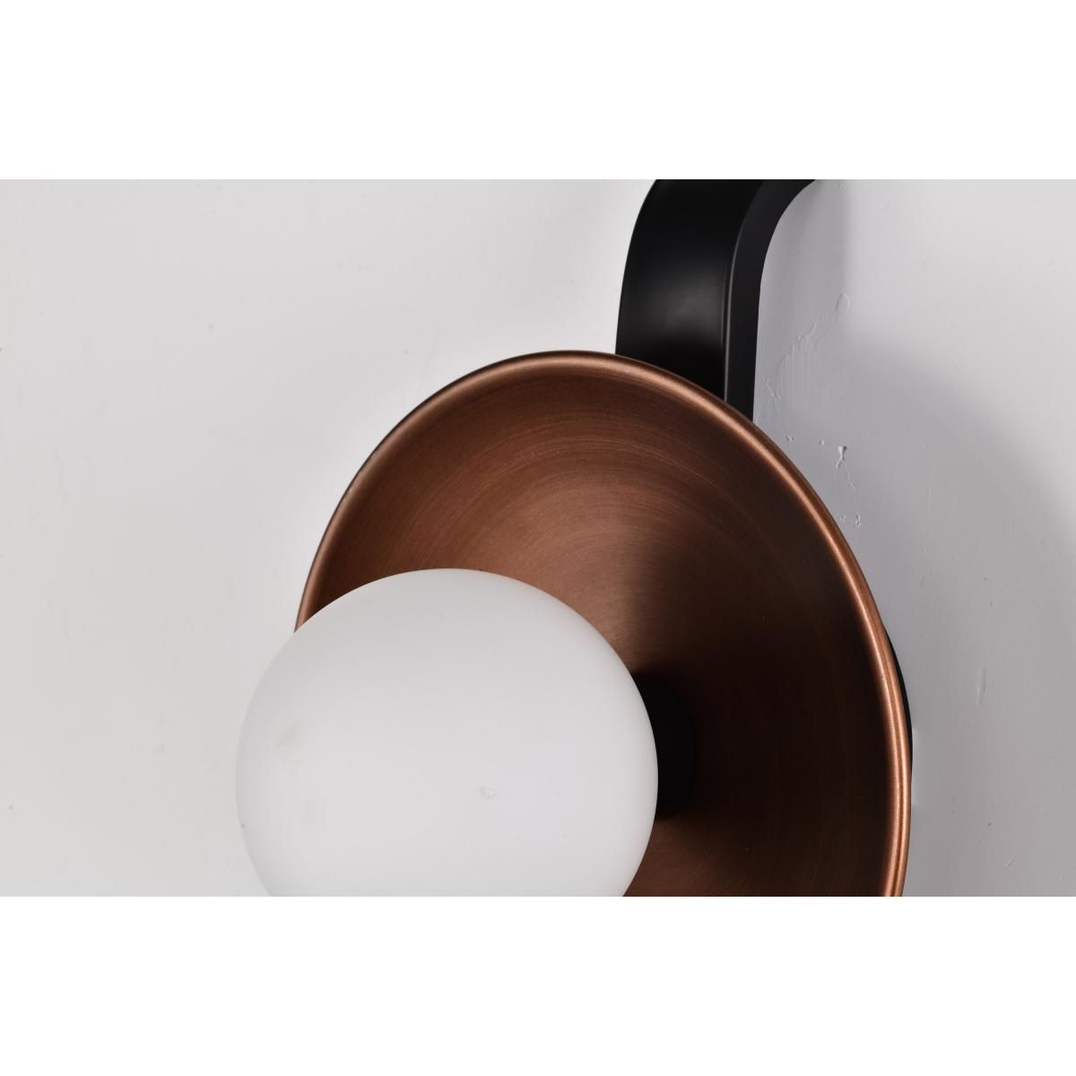 Colby 24 in. Wall Sconce Matte Black and Antique Copper Finish