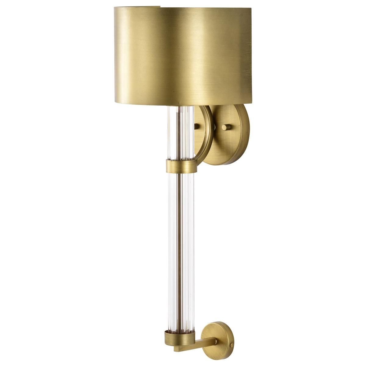 Teagon 23 in. Wall Sconce Natural Brass Finish