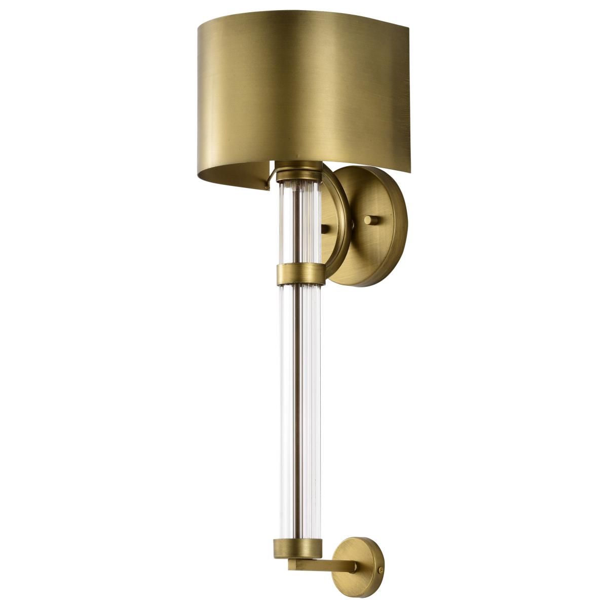 Teagon 23 in. Wall Sconce Natural Brass Finish