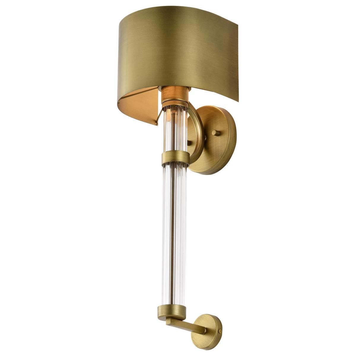 Teagon 23 in. Wall Sconce Natural Brass Finish