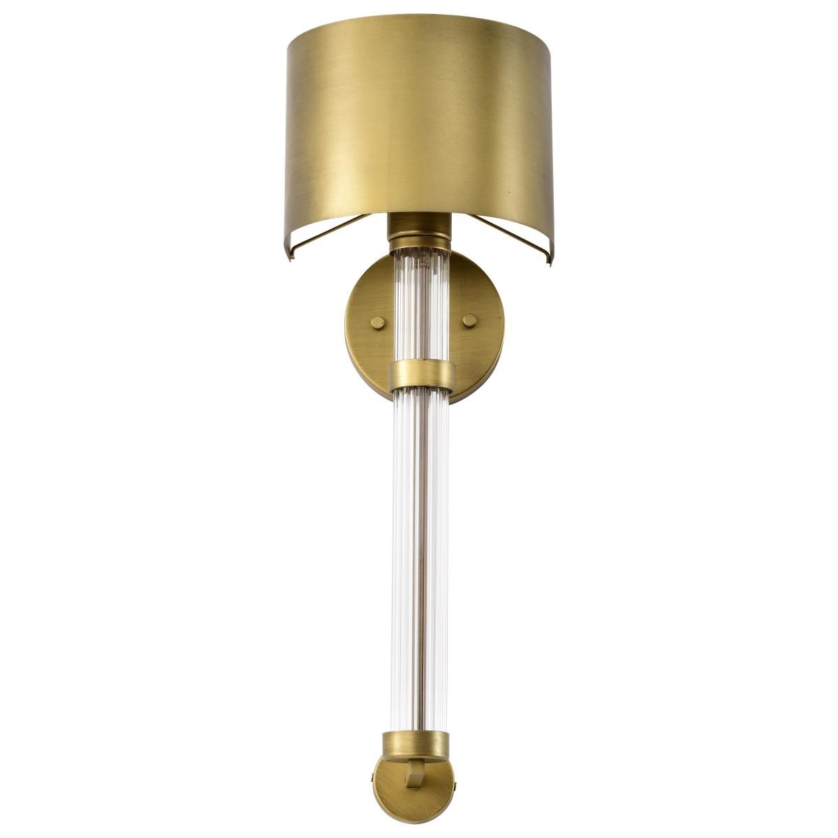 Teagon 23 in. Wall Sconce Natural Brass Finish