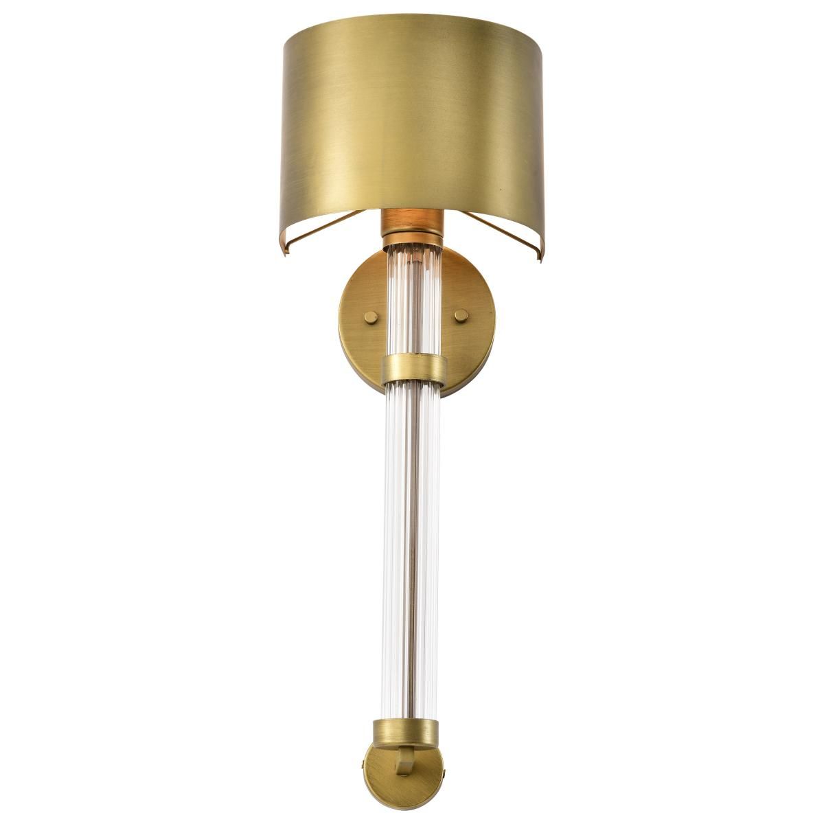 Teagon 23 in. Wall Sconce Natural Brass Finish