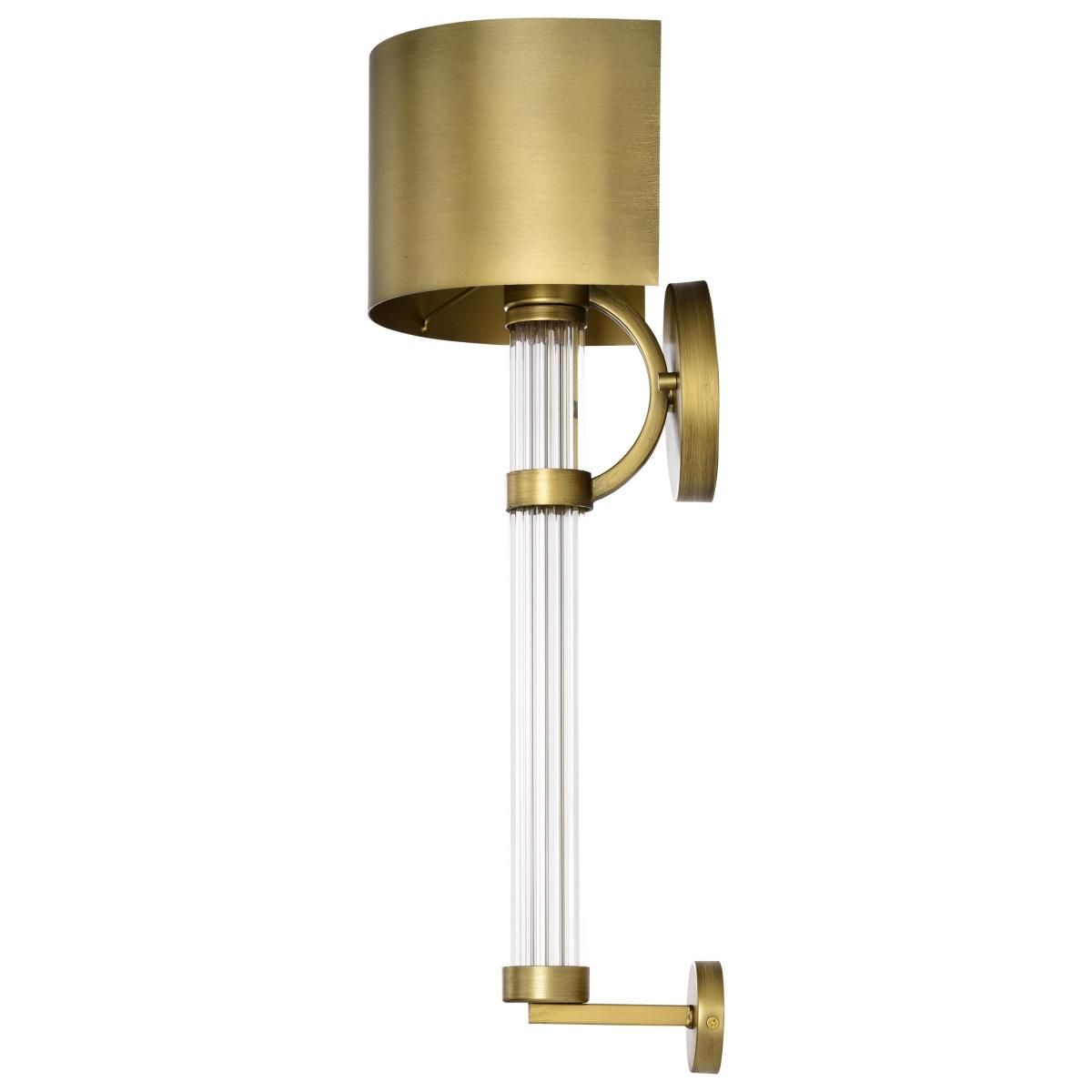 Teagon 23 in. Wall Sconce Natural Brass Finish