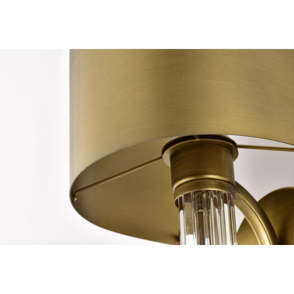 Teagon 23 in. Wall Sconce Natural Brass Finish