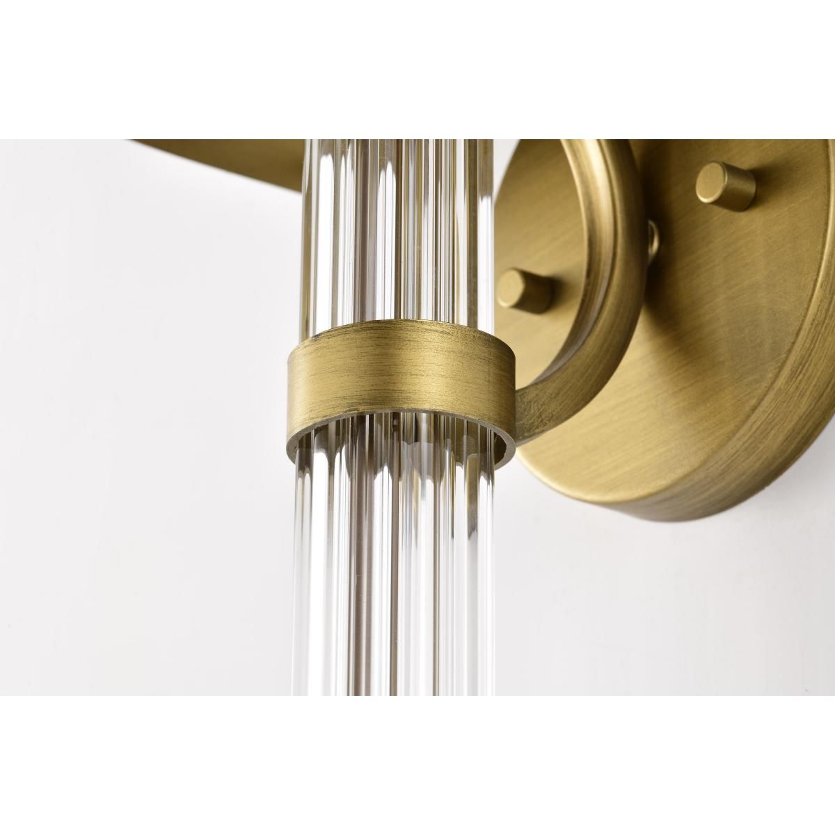 Teagon 23 in. Wall Sconce Natural Brass Finish