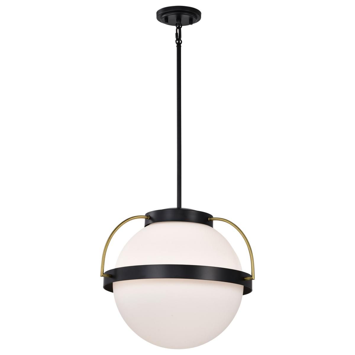 Lakeshore 13 in. Pendant Light Matte Black Finish