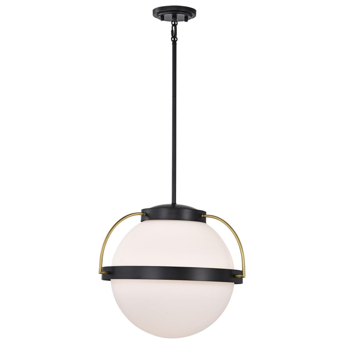 Lakeshore 13 in. Pendant Light Matte Black Finish