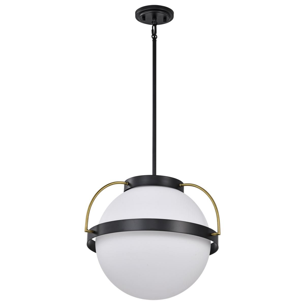 Lakeshore 13 in. Pendant Light Matte Black Finish