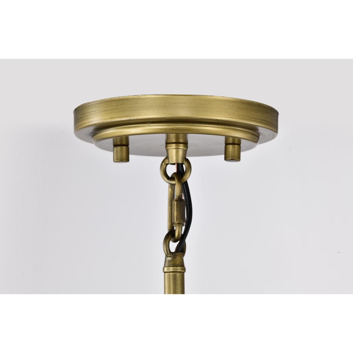 Lakeshore 10 in. Pendant Light Natural Brass Finish