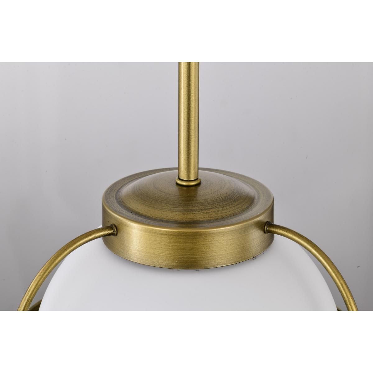 Lakeshore 10 in. Pendant Light Natural Brass Finish