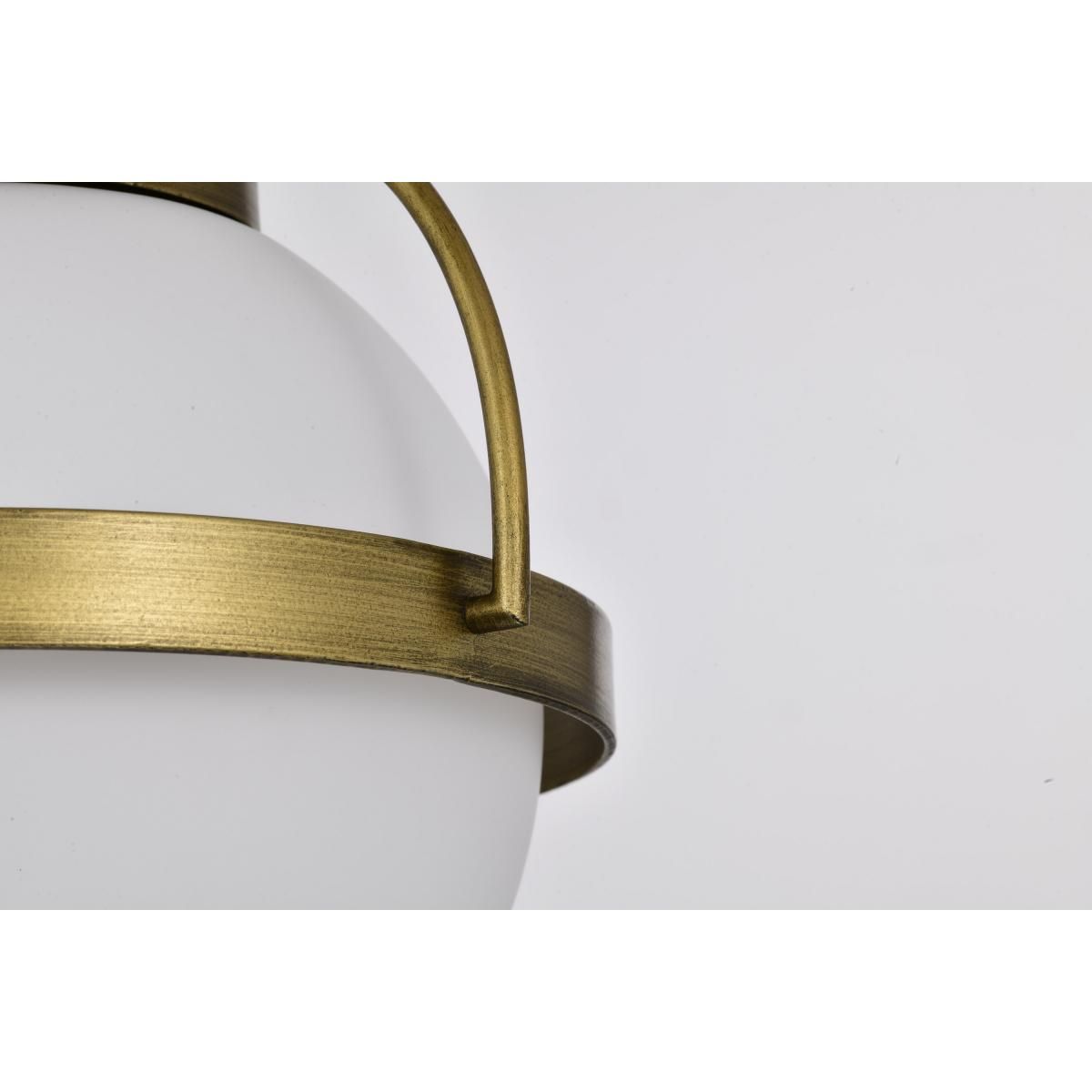 Lakeshore 10 in. Pendant Light Natural Brass Finish