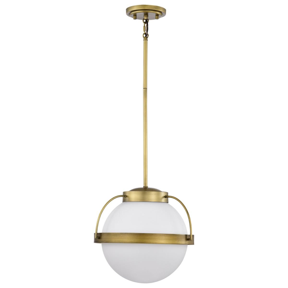 Lakeshore 13 in. Pendant Light Natural Brass Finish