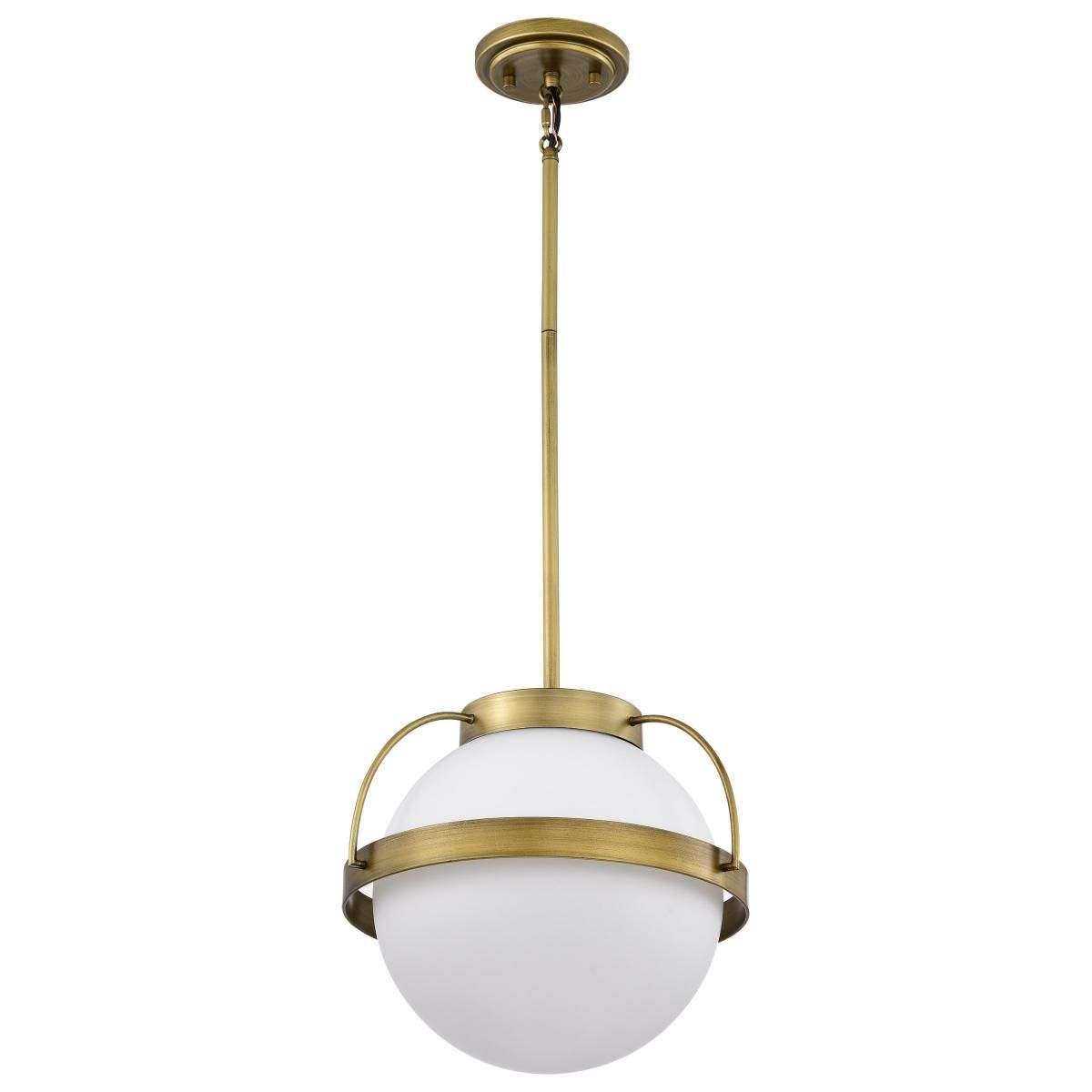 Lakeshore 13 in. Pendant Light Natural Brass Finish