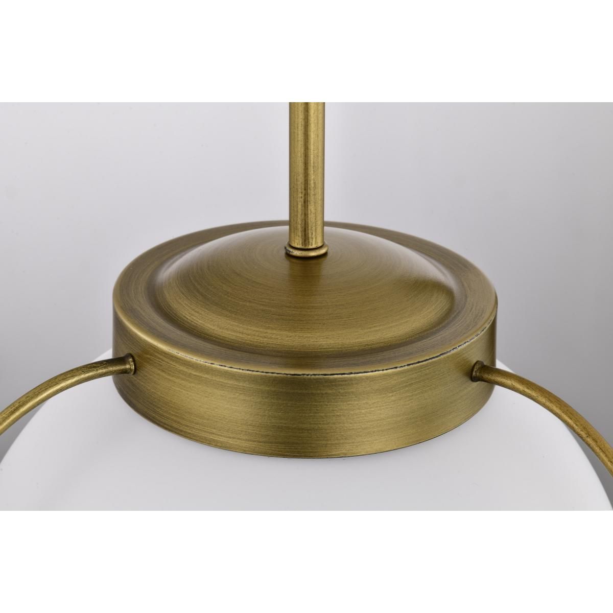 Lakeshore 13 in. Pendant Light Natural Brass Finish