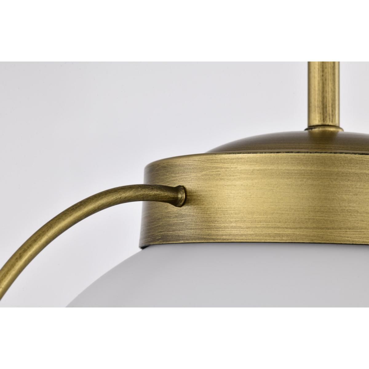 Lakeshore 13 in. Pendant Light Natural Brass Finish