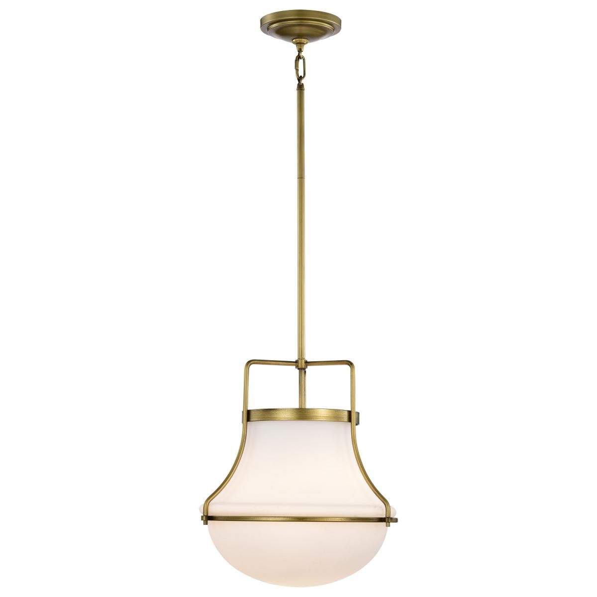 Valdora 14 in. Pendant Light Natural Brass Finish