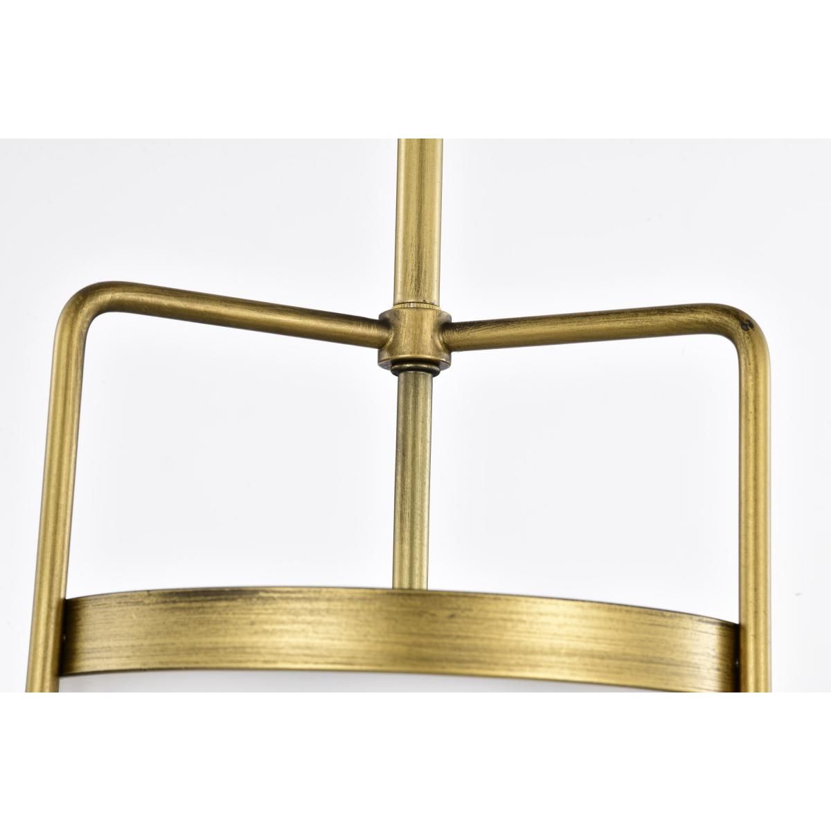 Valdora 14 in. Pendant Light Natural Brass Finish