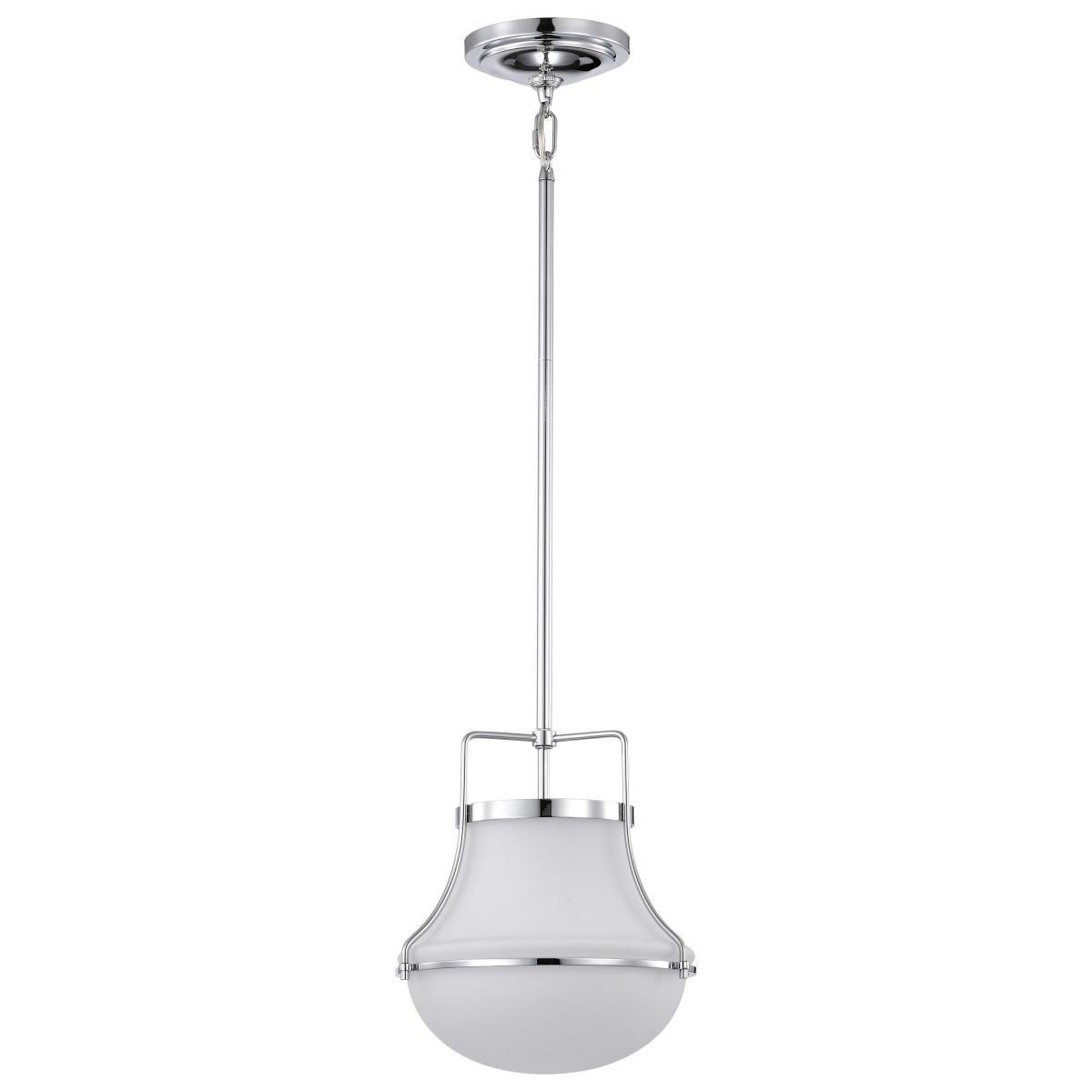 Valdora 10 in. Pendant Light Polished Nickel Finish