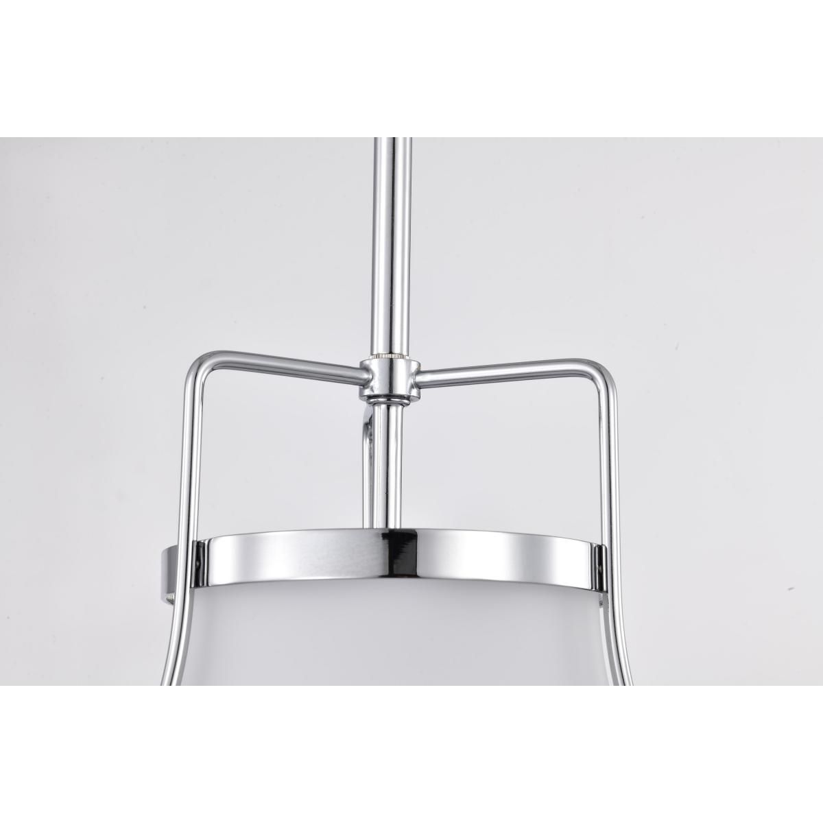 Valdora 10 in. Pendant Light Polished Nickel Finish