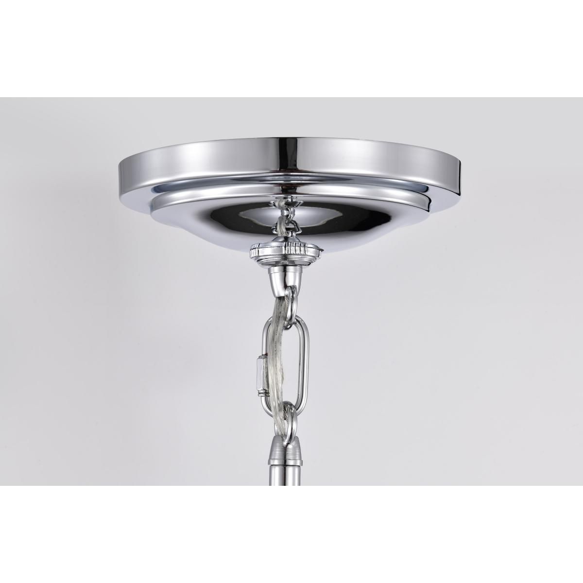 Valdora 10 in. Pendant Light Polished Nickel Finish