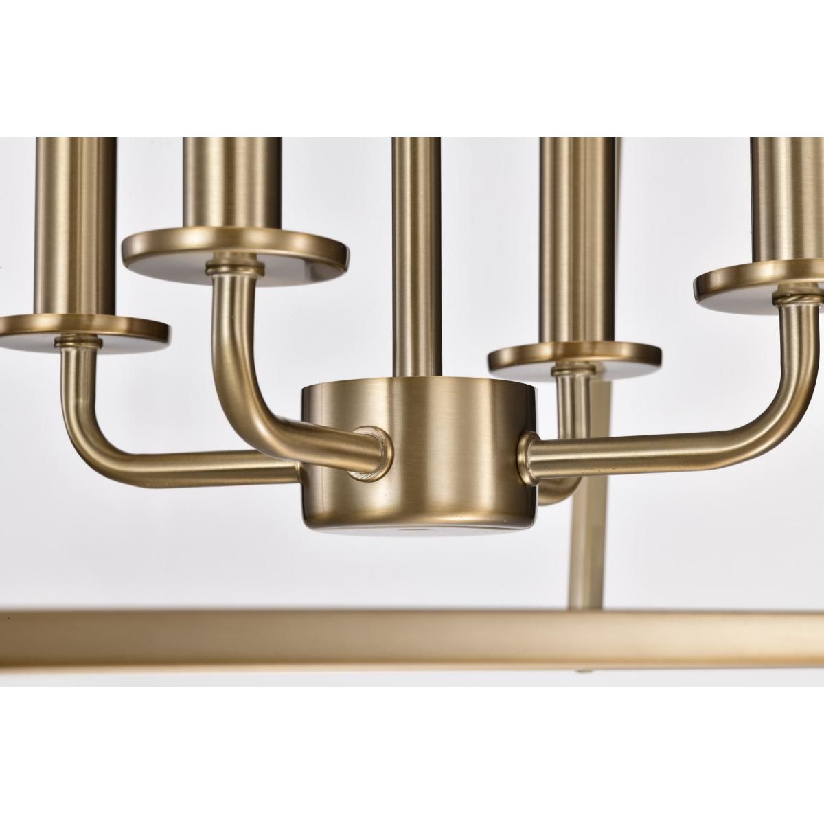 Emma 20 in. 4 lights Pendant Light Brass Finish