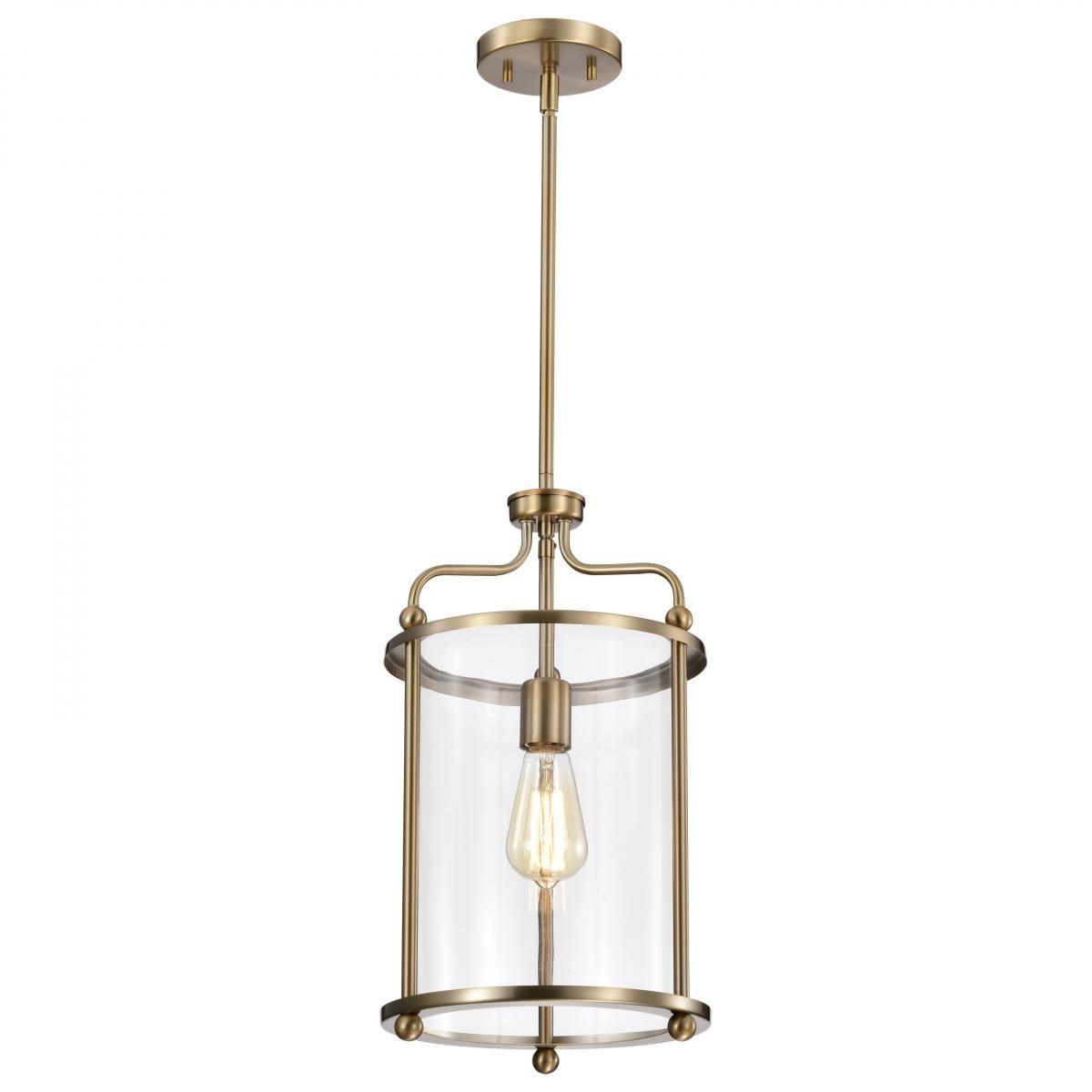 Yorktown 10 in. Pendant Light Brass Finish - Bees Lighting