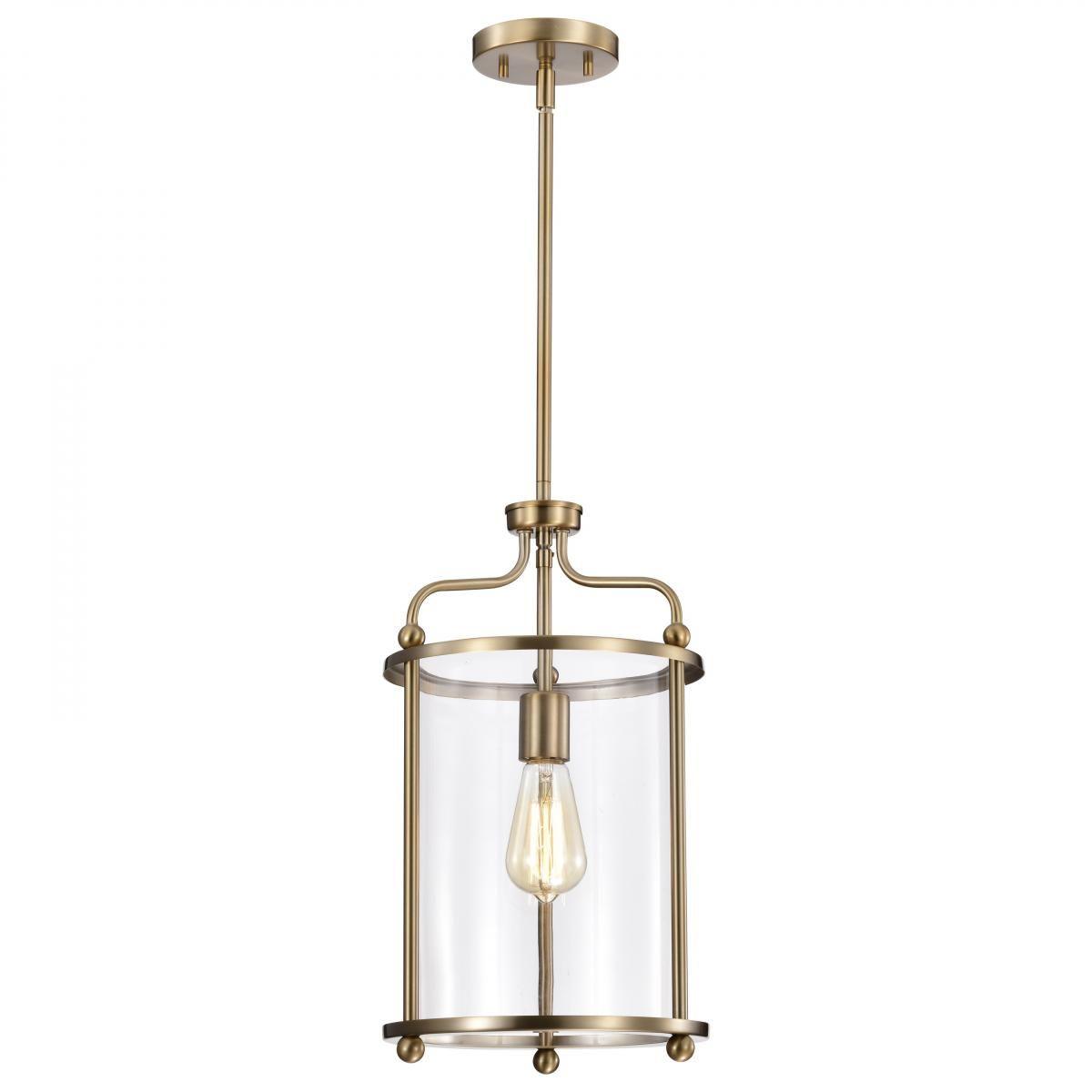 Yorktown 10 in. Pendant Light Brass Finish - Bees Lighting