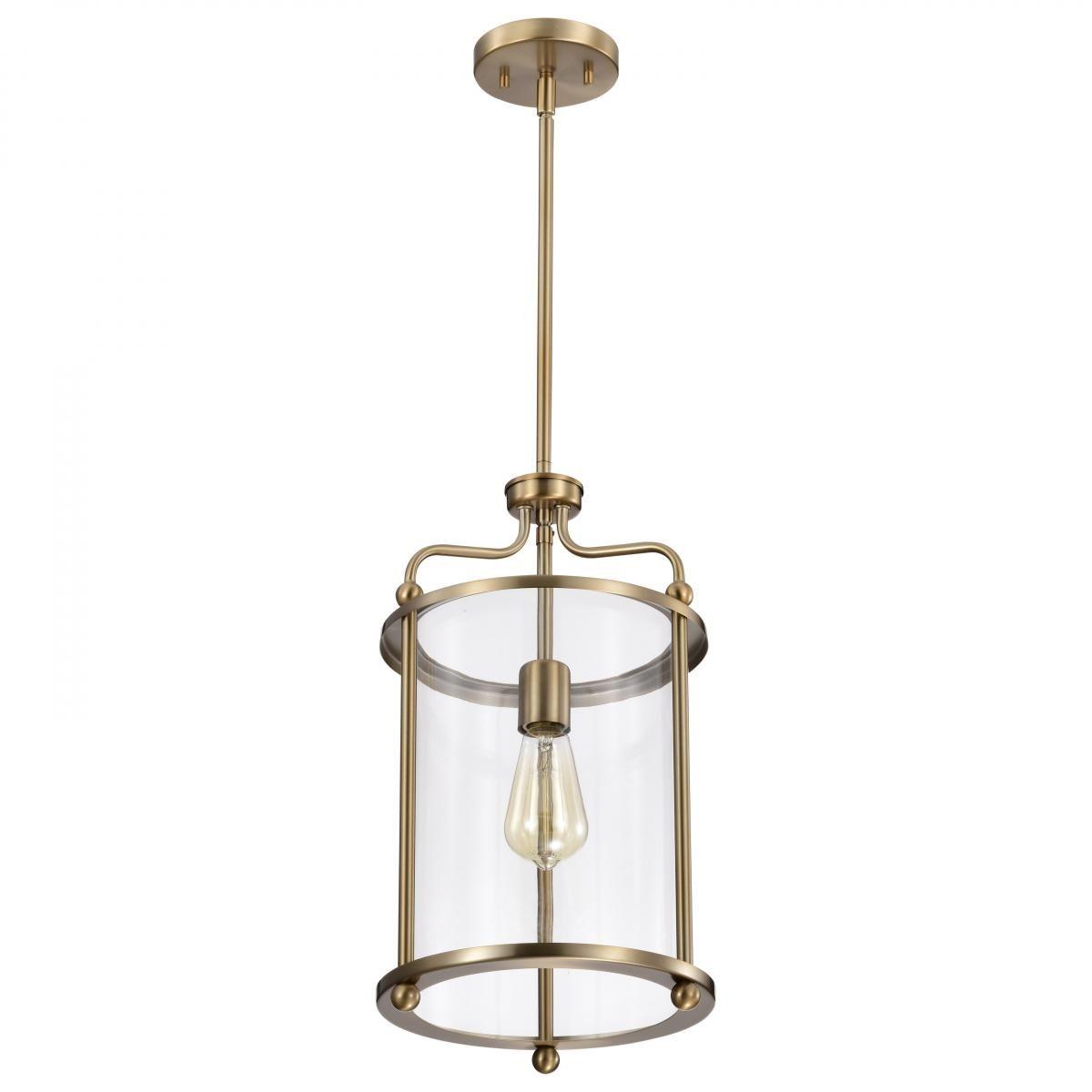 Yorktown 10 in. Pendant Light Brass Finish - Bees Lighting