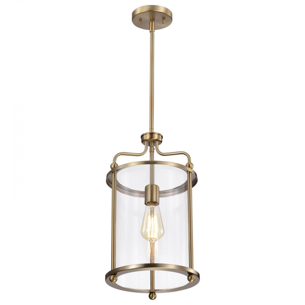 Yorktown 10 in. Pendant Light Brass Finish - Bees Lighting