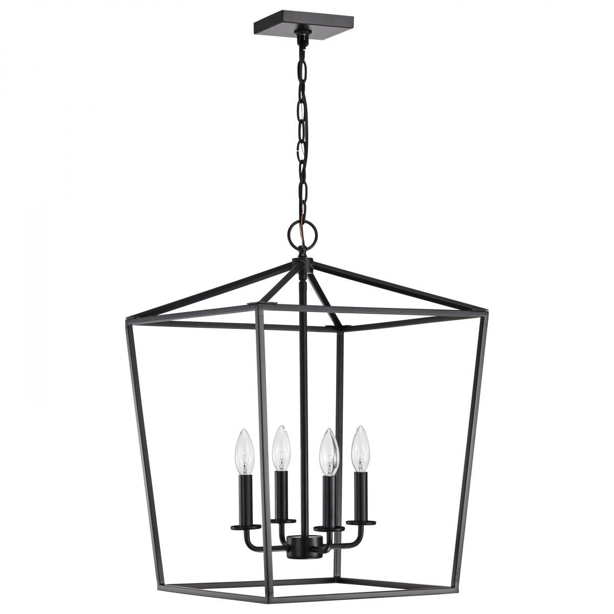 Emma 17 in. 4 lights Pendant Light Dark Bronze Finish